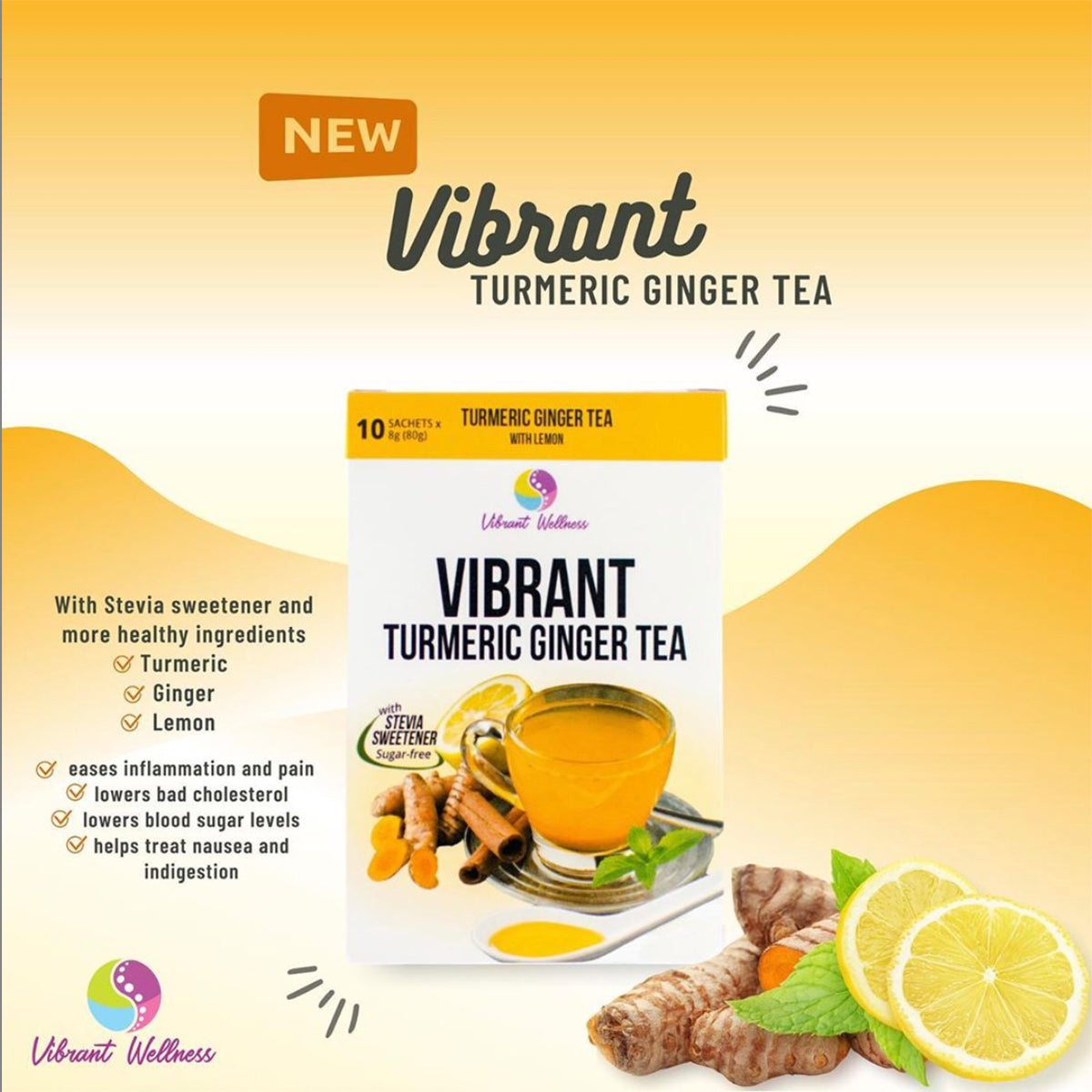 Vibrant Turmeric Ginger Tea