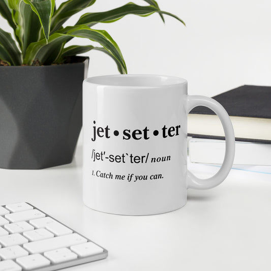 Jetsetter Definition Mug