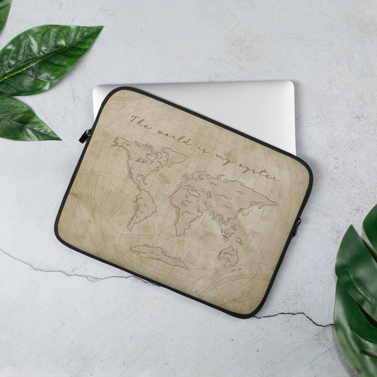 The World Is My Oyster Laptop Sleeve