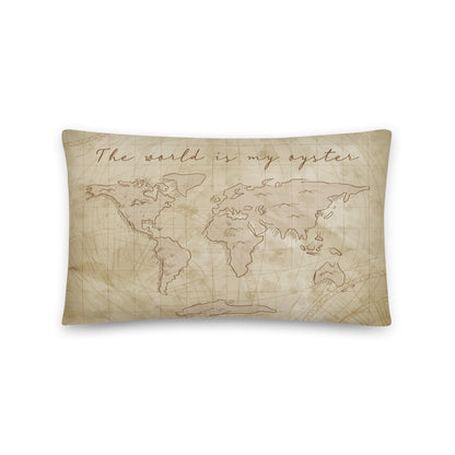 The World Is My Oyster 20 x 12 Pillow